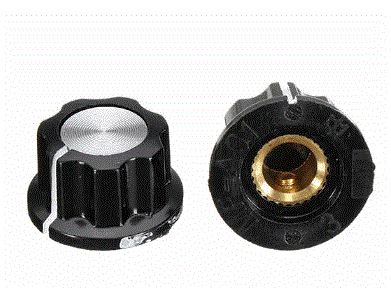 1pc MF-A01 Bakelite Potentiometer Knob Cap Hat Diameter 20mm Bore Diameter 6.4mm