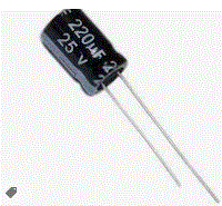 220uF 25V 105°C Radial Electrolytic Capacitor 6.3x12mm