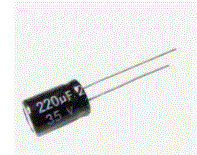 220uF 35V 105°C Radial Electrolytic Capacitor 8x12mm