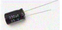 330uF 25V 105°C Radial Electrolytic Capacitor 8x12mm