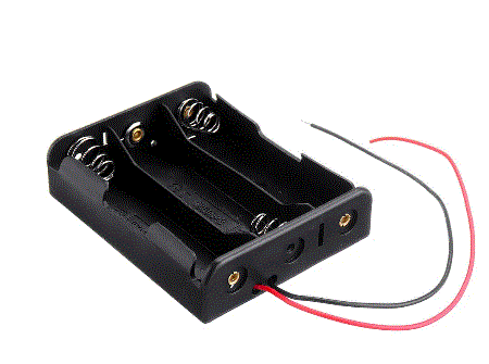 DIY 3 Slot Series 18650 Battery Holder With 2 Leads