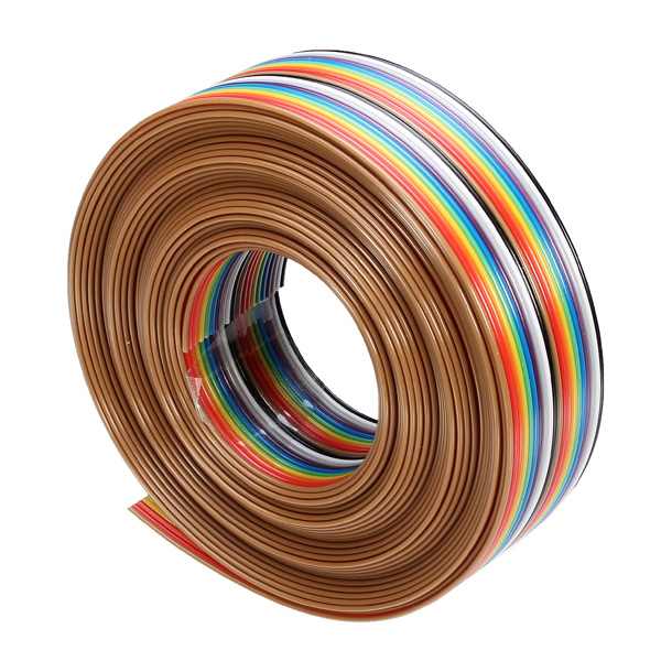Geekcreit® 1cm 1.27mm 20P DuPont Cable Rainbow Flat Line Support Wire Soldered