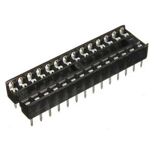 2.54mm 28 Pins IC Socket Wide DIP Sockets Adaptor Solder Type