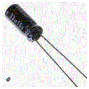 33uF 16V 105°C Radial Electrolytic Capacitor 4x7mm