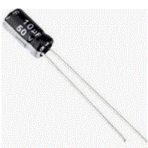 10uF 50V 105°C Radial Electrolytic Capacitor 5x11mm preview image 0