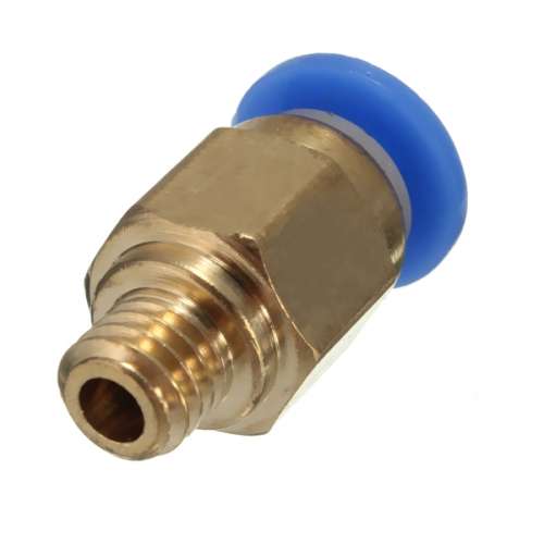 PC4-M6 Pneumatic Straight Fitting Nozzle For 4mm OD Reprap 3D Printer Line Tube preview image 1