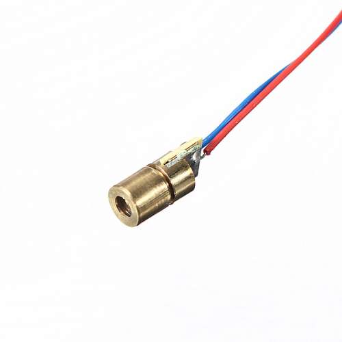 100Pcs DC 5V 5mW 650nm 6mm Red Copper Head Tube Laser Dot Diode Module preview image 3