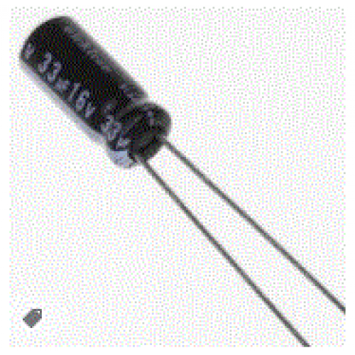 33uF 16V 105°C Radial Electrolytic Capacitor 4x7mm preview image 0