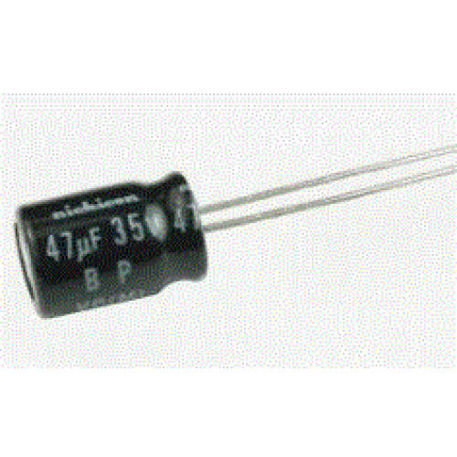 47uF 35V 105°C Radial Electrolytic Capacitor 6.3x7mm preview image 0
