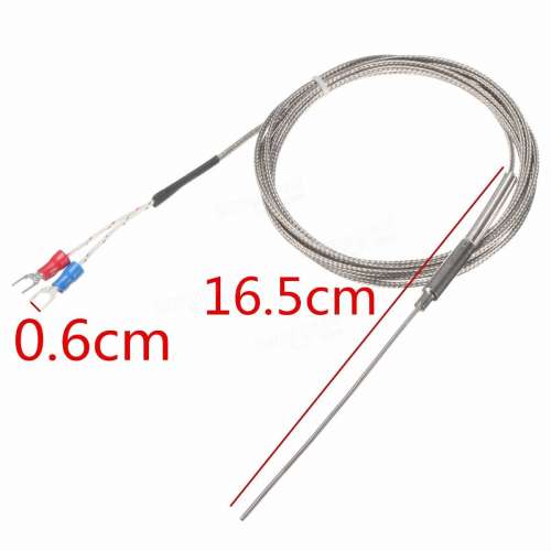 2m K Type Thermocouple Stainless Steel 1.5mm Probe Temperature Sensor Controller 