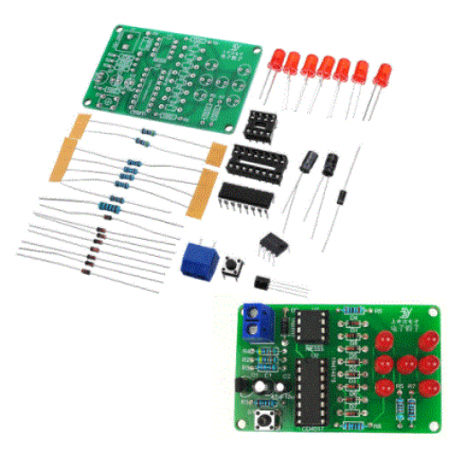 Electronic Dice Kit with Reverse Connection Protection LED Dice DIY Electronic Parts preview image 0