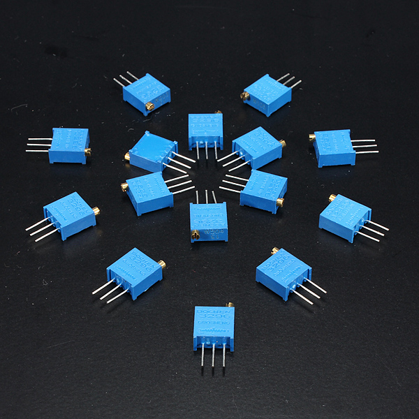 4 X 15Pcs 50 To 2M Ohm 3296W Variable Resistor Trimmer Kit Set 945173